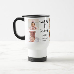 Mug De Voyage Première Fête des pères En Tant Que Grand-Père 8 P