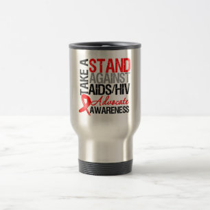 Mug De Voyage Prenez une position contre HIV de SIDA