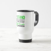 Mug De Voyage Prenez une position contre la lésion cérébrale (Devant droit)