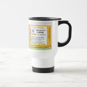 Mug De Voyage Prescription RX de CustomizeABLEs de café