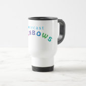 Mug De Voyage Prévision de la coupe de café Rainbows (Devant droit)