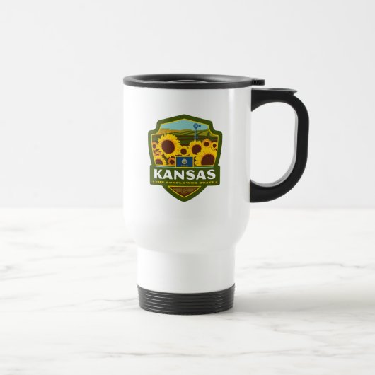 Mug De Voyage Pride d'état | Kansas (Droite)