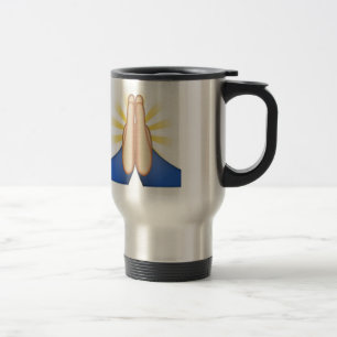 Mug De Voyage prier émoji