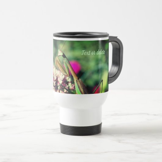 Mug De Voyage Prier Mantis Nature Personnalisé (Devant droit)