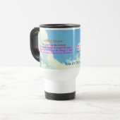 Mug De Voyage Prière de sérénité Ciel bleu Inspiration (Devant gauche)