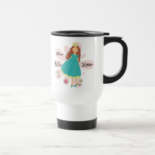 Mug De Voyage Princesse Big Soeur Cheveux Brown (Droite)