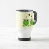 Mug De Voyage Princesse de grenouille et prince de grenouille, (Devant droit)