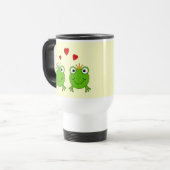 Mug De Voyage Princesse de grenouille et prince de grenouille, (Devant gauche)