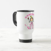 Mug De Voyage Princesse Tshirts et cadeaux de coeur (Devant gauche)