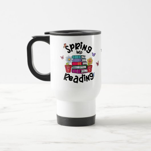 Mug De Voyage Printemps En Lecture (Gauche)