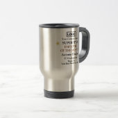 Mug De Voyage Prix d'appréciation de l'employé du mois Superstar (Devant droit)