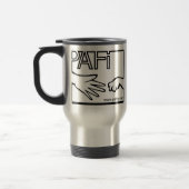 Mug De Voyage Pro logo de la Finlande BW d'animaux (Gauche)