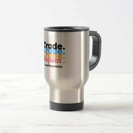 Mug De Voyage Processus Forex Trading (Devant droit)