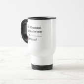 Mug De Voyage Prof super drôle jusqu'à présent (Devant gauche)