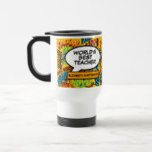 Mug De Voyage Professeur Amusant Bande Dessinée Rétro Pop Art (Gauche)