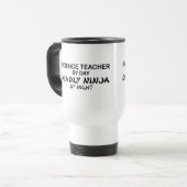 Mug De Voyage Professeur de Sciences Ninja mortel (Devant gauche)