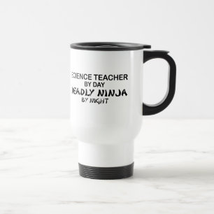 Mug De Voyage Professeur de Sciences Ninja mortel