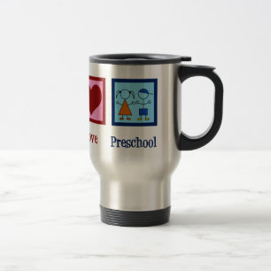 Mug De Voyage Professeur d'école maternelle d'amour de paix