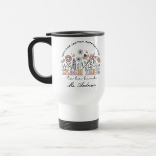 Mug De Voyage Professeur rétro, Apprenez-leur à être gentil