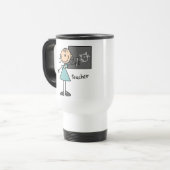 Mug De Voyage Professeur Stick Figure (Devant gauche)