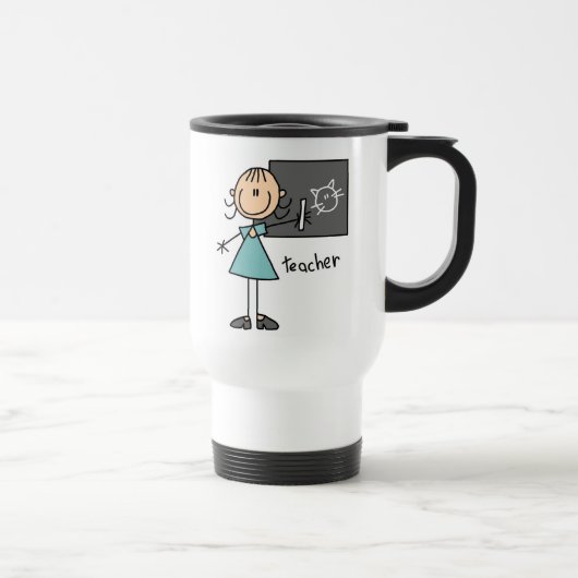 Mug De Voyage Professeur Stick Figure (Droite)