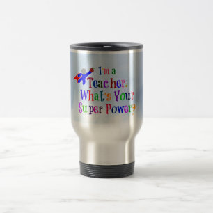 Mug De Voyage Professeur Superhero