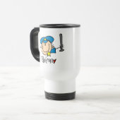 Mug De Voyage Profession de policier (Devant gauche)