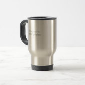 Mug De Voyage Progrès Lent Est Toujours Un Progrès – Croissance (Devant gauche)