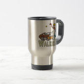 Mug De Voyage Promenades de chiens (Devant droit)