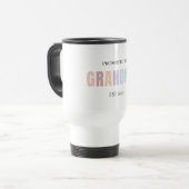 Mug De Voyage Promoté au cadeau Grandma EST 2025 (Devant gauche)
