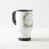 Mug De Voyage Promu à Grand-mère Est. 2025 (Devant gauche)