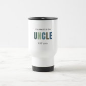 Mug De Voyage Promu à oncle EST 2025 | Cadeau personnalisé (Centre)