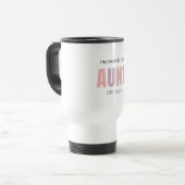 Mug De Voyage Promu à Tante EST 2025 | Nouveau cadeau de tante (Devant gauche)