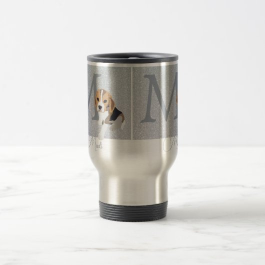 Mug De Voyage Propriétaire de chien de Beagle de Parties scintil (Centre)