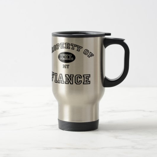 Mug De Voyage Propriété de fiancé (Droit)