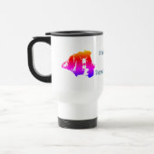 Mug De Voyage Propriété D'Un Collie Frontière Drôle Chien Drôle (Gauche)