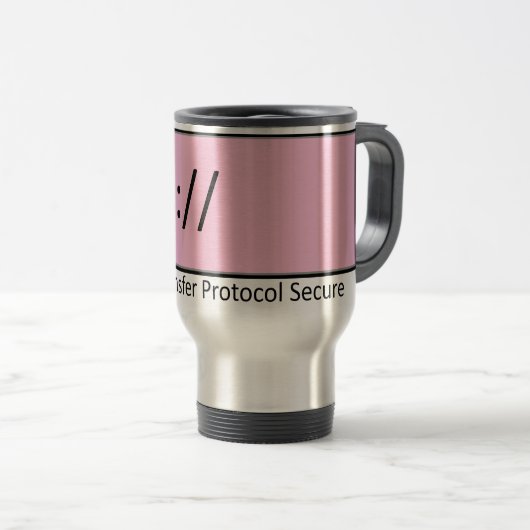 Mug De Voyage protocole de transfert hypertexte sécurisé https (Devant droit)