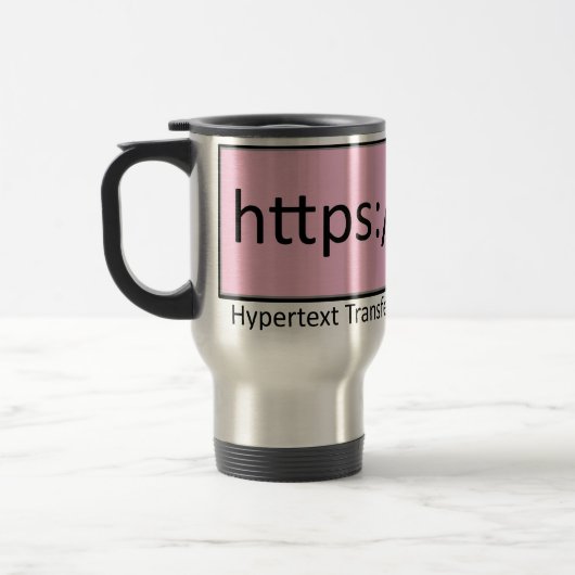 Mug De Voyage protocole de transfert hypertexte sécurisé https (Gauche)