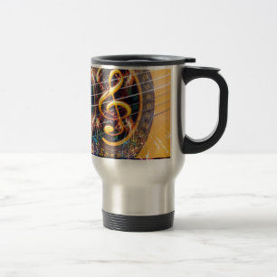 Mug De Voyage Psychadélique Accoustique Guitare, conception de l