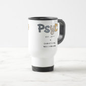 Mug De Voyage Psychologue PsyD sur mesure (Devant droit)