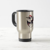 Mug De Voyage Pterodactyle de Noël (Devant gauche)