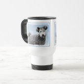 Mug De Voyage Pumi Peinture - Cute Original Chien Art (Devant gauche)