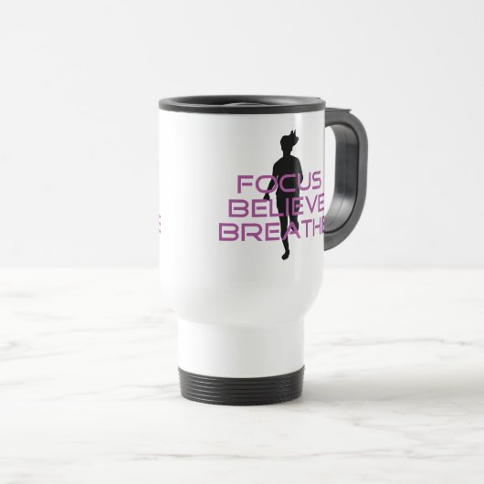 Mug De Voyage Purple Focus Croire Respirer (Devant droit)