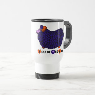 Mug De Voyage Purple Ram chinois Année Zodiac Voyage Musique
