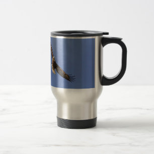 Mug De Voyage Pygargue à tête blanche en vol
