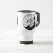 Mug De Voyage Quartier d'état de Indiana Reverse Side Faux (Devant droit)