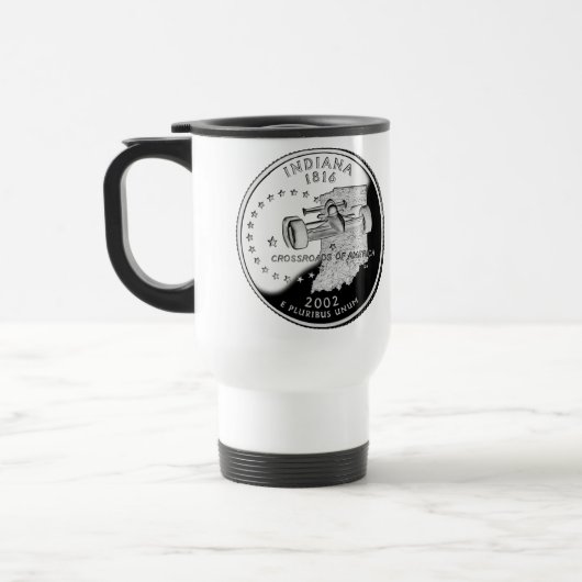 Mug De Voyage Quartier d'état de Indiana Reverse Side Faux (Gauche)