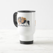 Mug De Voyage Quatre Cavalier King Charles Spaniels (Devant gauche)