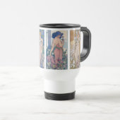 Mug De Voyage Quatre Fleurs, Alphonse Mucha (Devant droit)