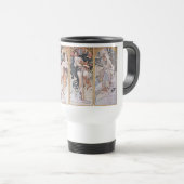 Mug De Voyage Quatre saisons, Mucha (Devant droit)